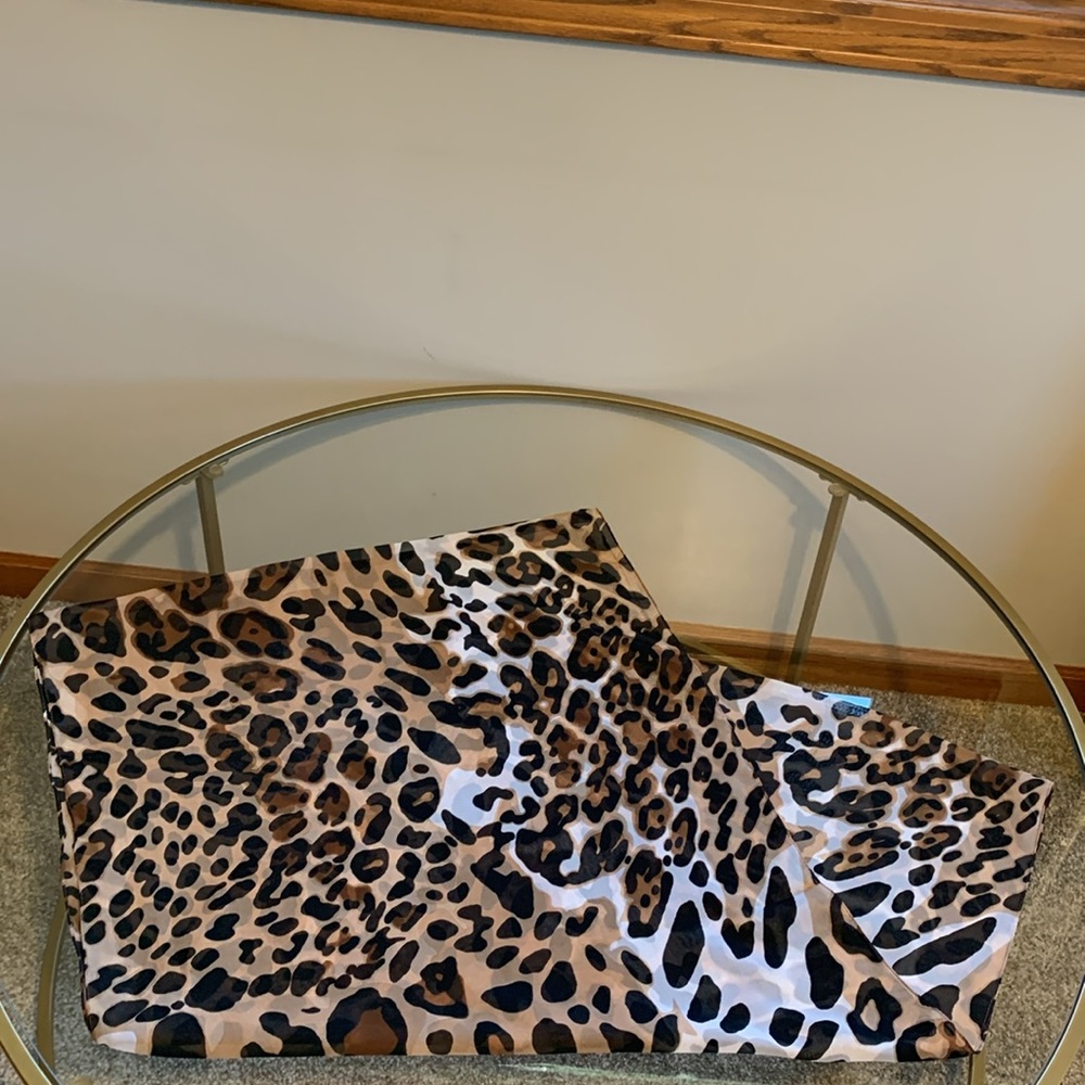 Hand Made Leopard Print Infinity Scarf - Picture 7 of 11
